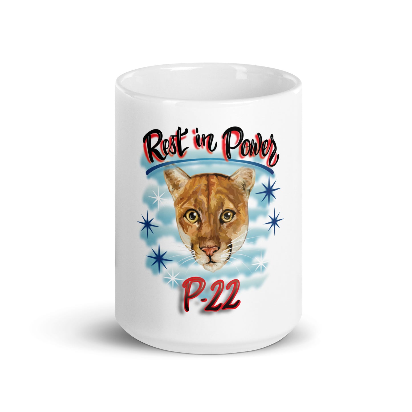 RIP P-22 White glossy mug